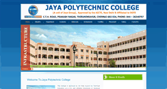 Desktop Screenshot of jayapolytechnic.in